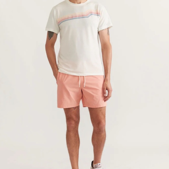 Marine Layer White Sunset Stripe Air Crew Graphic Tee - Size M - NEW With Tags. - Picture 15 of 15